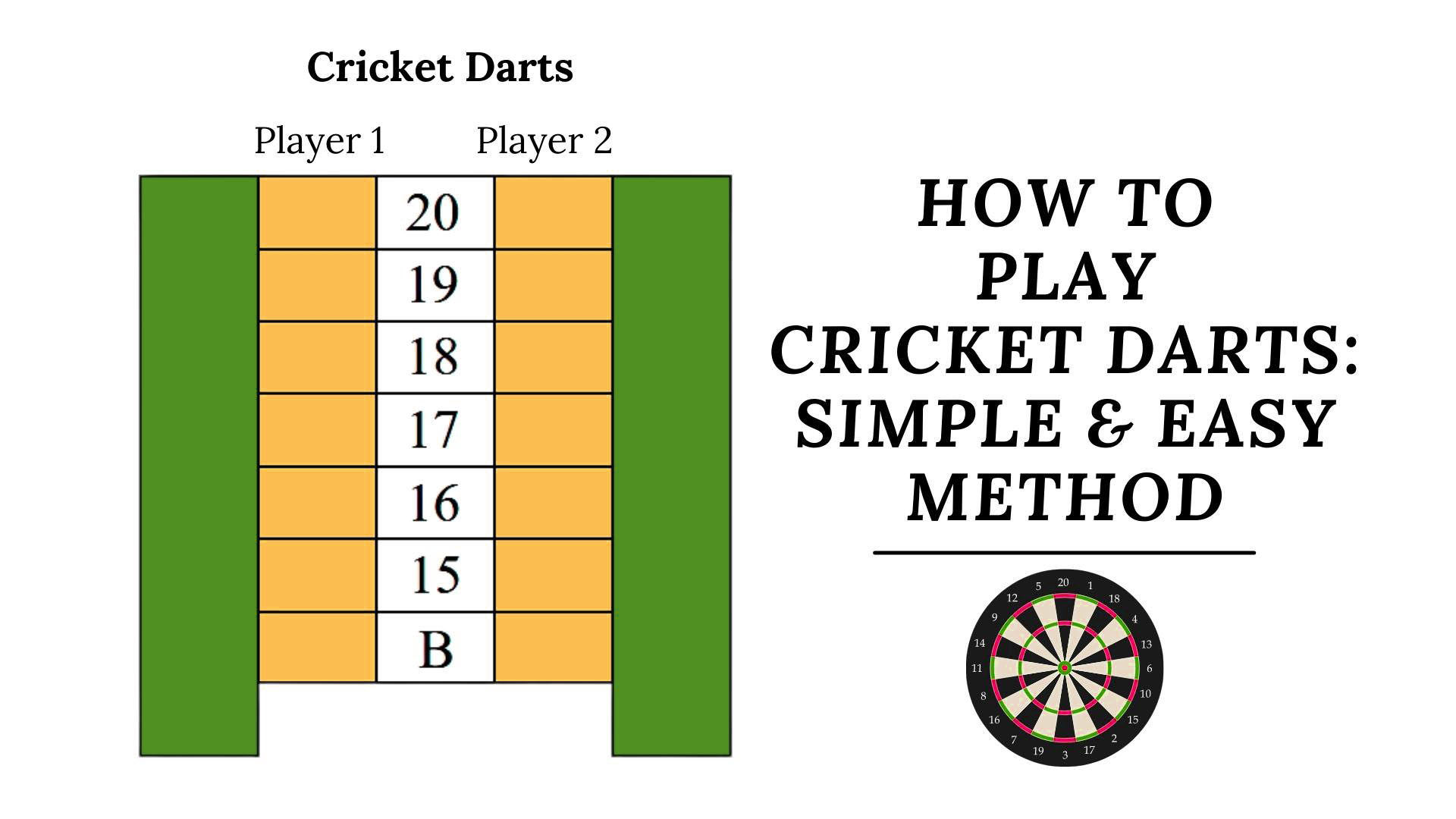 etnisk grammatik lindre How To Play Cricket Darts: Simple & Easy Method